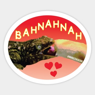 Muriel Loves Bahnahnah (red color) Sticker